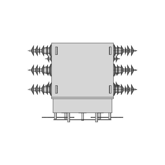 Sezionatore Mt Ims Interruttore Di Manovra Da Esterno | CAD Model for Energy Systems