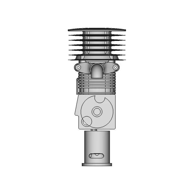 Dual Cylinder Horizontal Engine 1 | CAD Model for Energy Systems