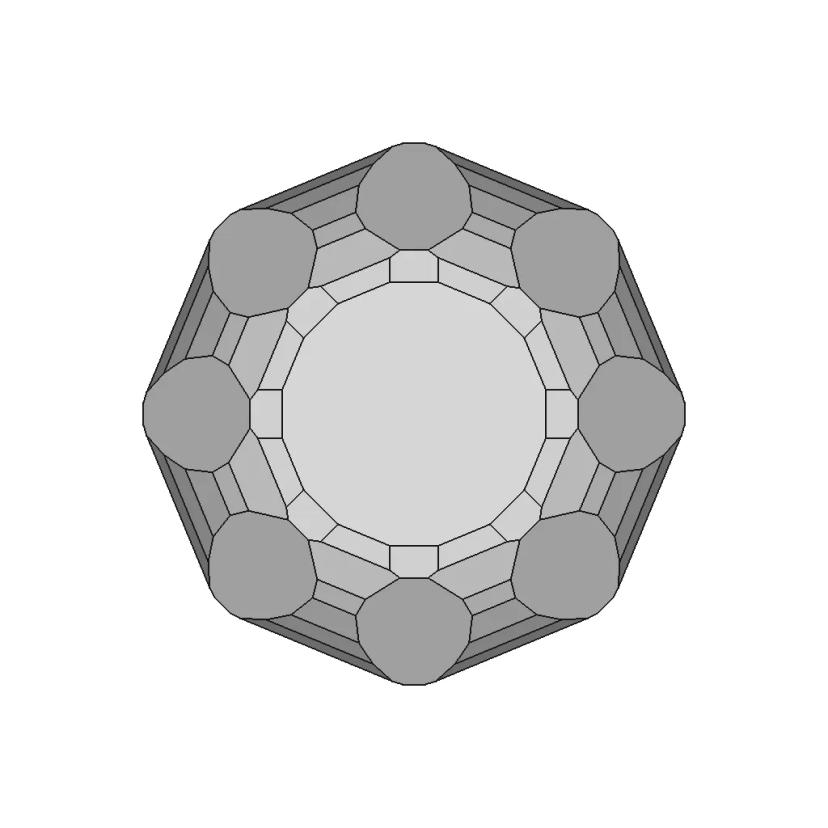 Pendant With Diamonds And Garnet 1 | Professional CAD Design