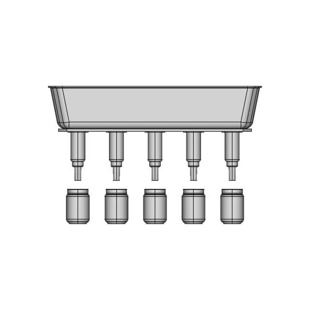 Roller Conveyor With Pneumo Push Step Pneumo Schema 1 | Professional CAD Design