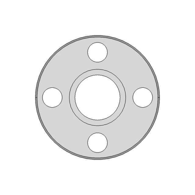 Round Flange Trapezoidal Tr O8 10 26 30 Mm 1 | Professional CAD Design