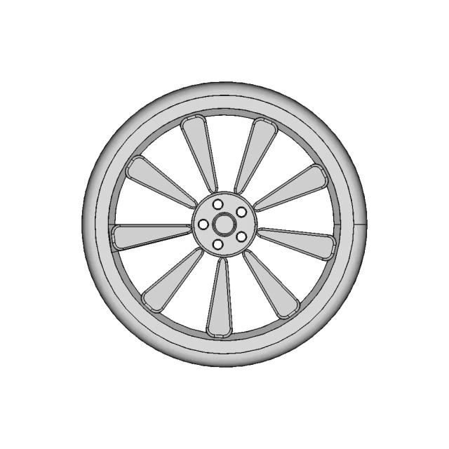 Wheel For Renault 2 | 3D CAD Engineering Model