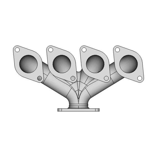 Tsukigi Thailand Supra 100 Exhaust 1 | 3D CAD Engineering Model