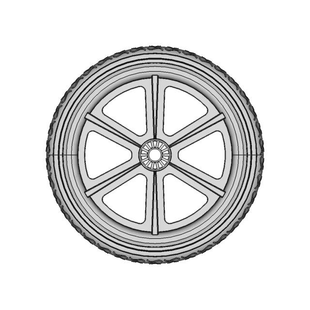 Orange And Clear Tt Motor Wheel For Tt Dc Gearbox | 3D CAD Engineering Model