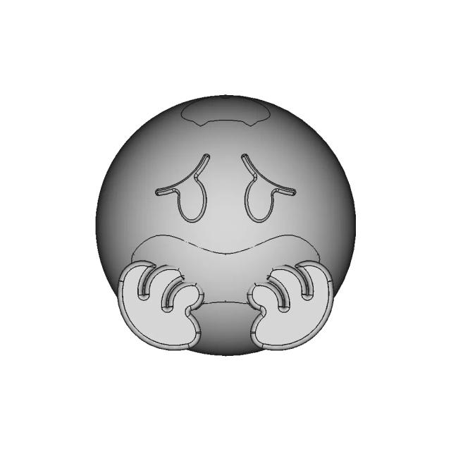 Emoji Anxious 1 | 3D CAD Engineering Model