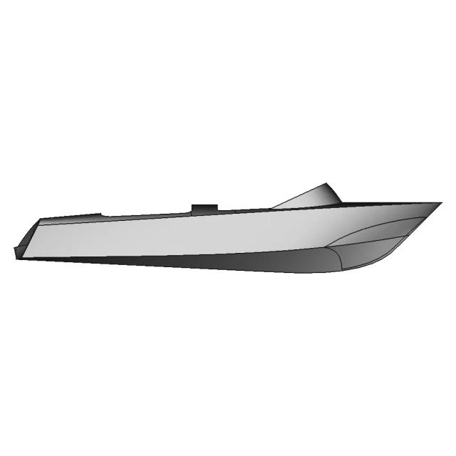 A551 Aluminium Boat 1 | 3D CAD Engineering Model