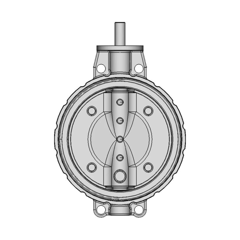 Butterfly Valve 8 0 Keystone Wafer | 3D CAD Engineering Model