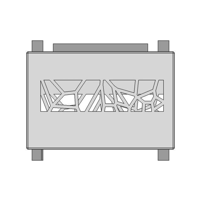 Flat Angle Bracket for 4040 Single Slot Aluminum Extrusions