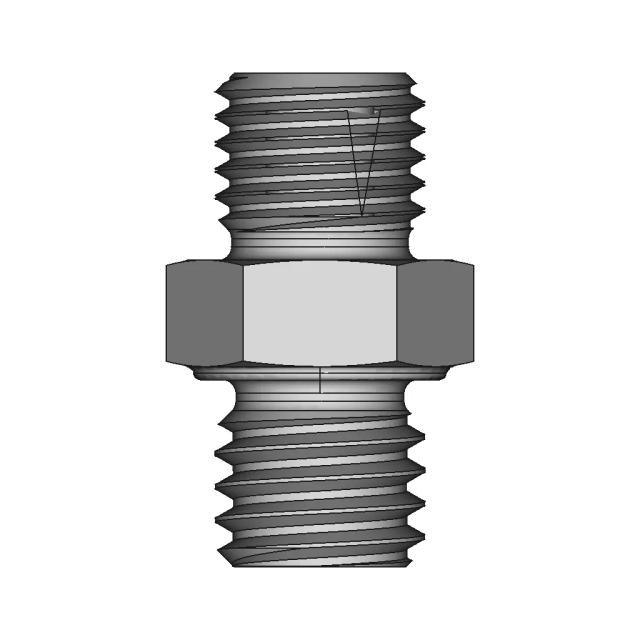 Brass 0.4mm V6 Nozzle CAD Model