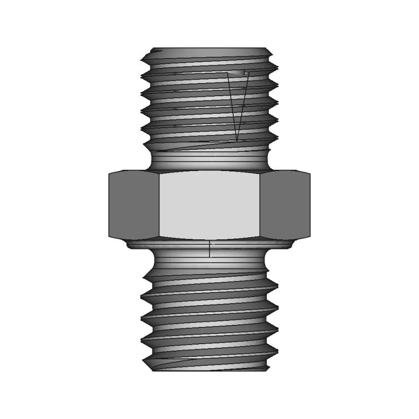 Brass 0.4mm V6 Nozzle CAD Model