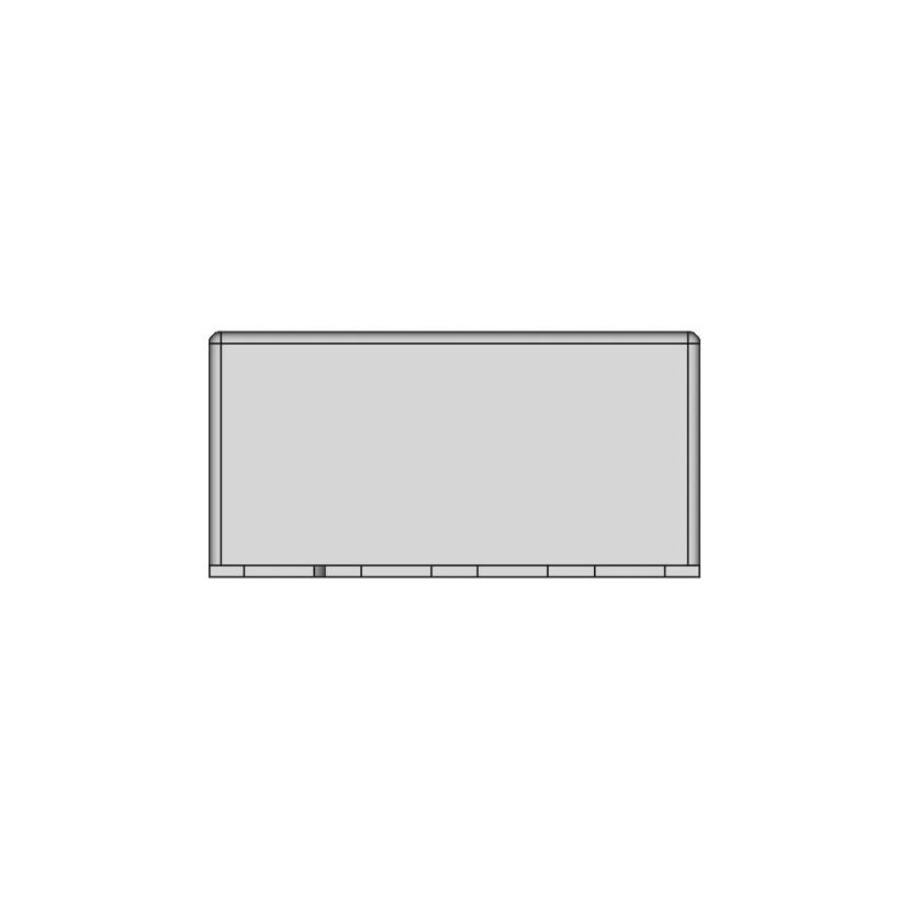 Structural Fuselage Section View with Stringers and Frames