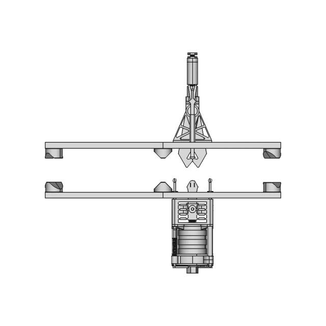 Positive Connection Mechanism with Triggered Lock Pins