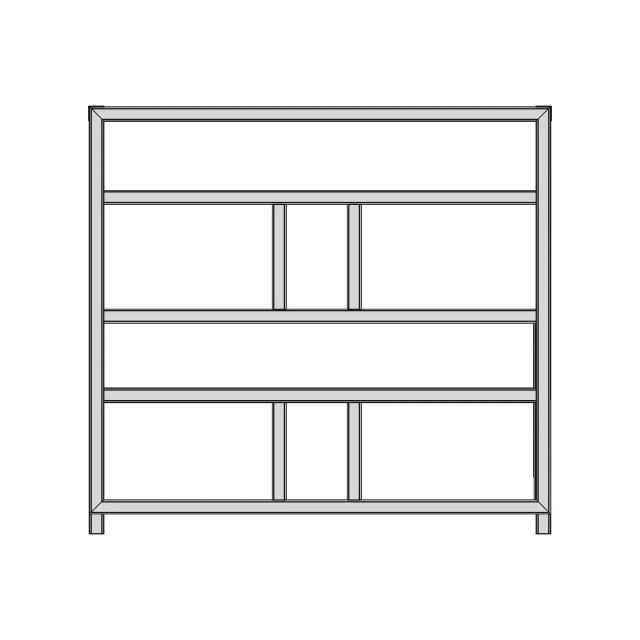 48-Inch Mini Fridge Stand 3D Model for Design