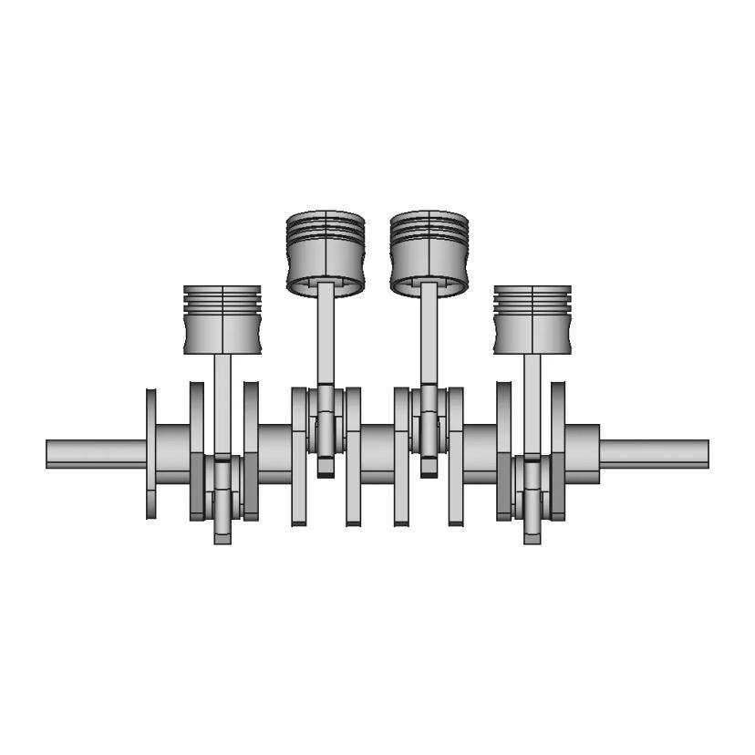 Piaggio CIAO 4P Cylinder Crankcase CAD Model