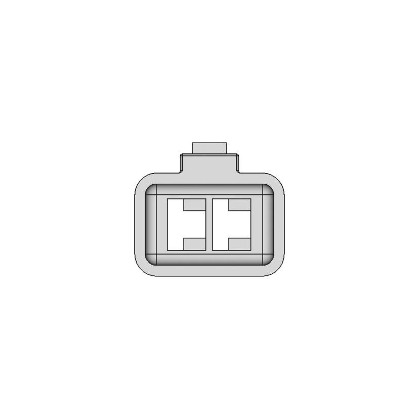 Automotive Connectors MTW110 2.8MM 2WF Unsold Housing Natural