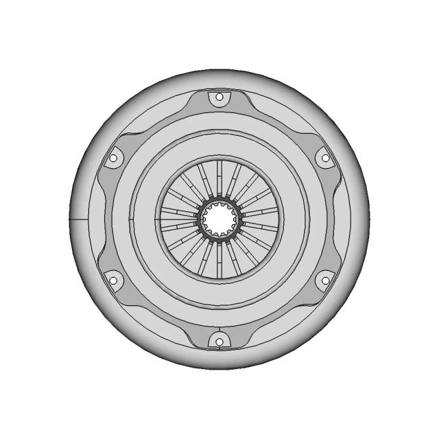 1000 CC Four Inline Cylinder Gas Engine CAD Model