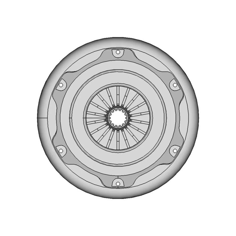 1000 CC Four Inline Cylinder Gas Engine CAD Model