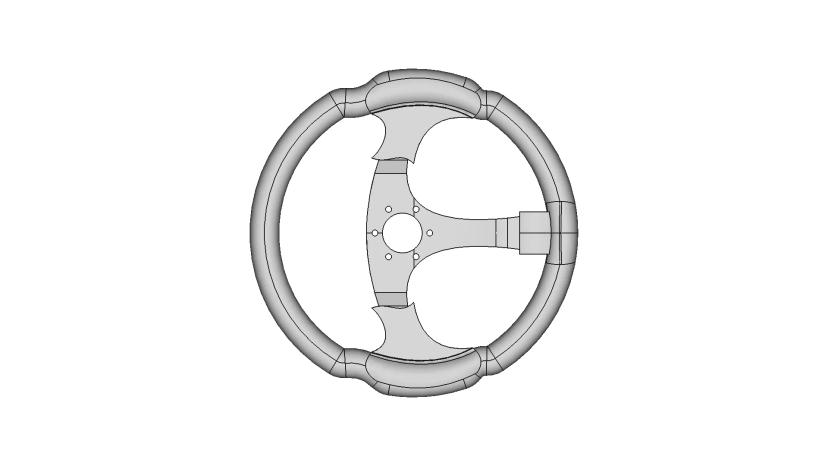 High-Strength Ergonomic Go-Kart Steering Wheel