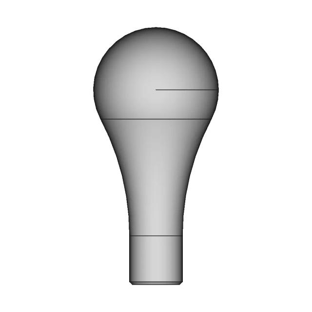 Shift Knob CAD Model for Automotive Applications