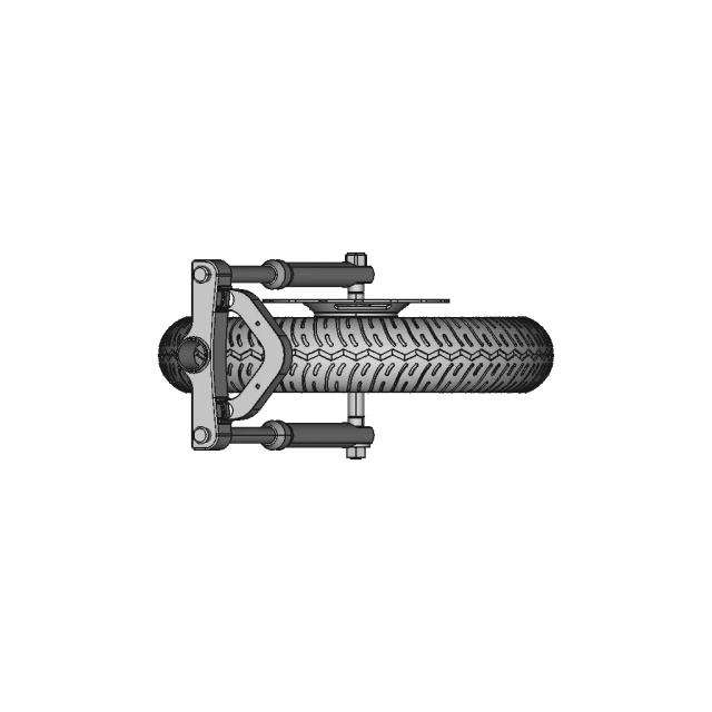 90x90 Tire with 12-Inch Alloy Rim CAD Model