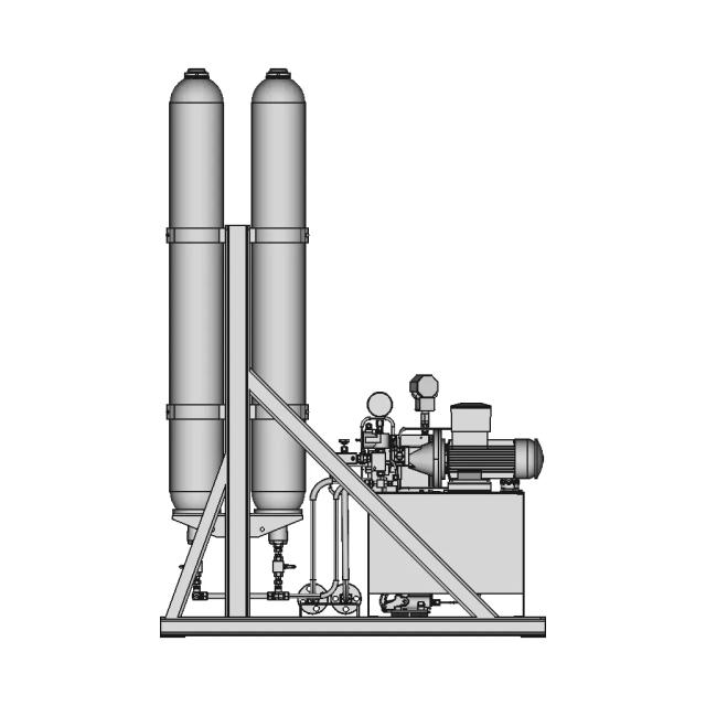 Hydraulic Engine Cranking Oil Station CAD Model
