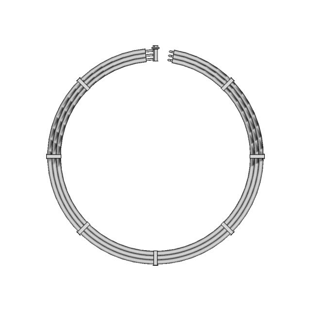 Oil Cooler System with Pipe and Cooling Fins Design