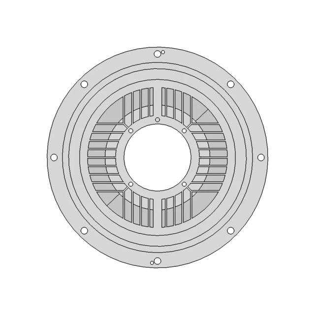 Electric Motor Bracket CAD Model for Industrial Applications
