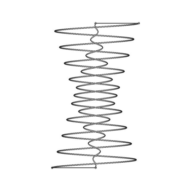 9 Turn Bashar Space Time Antenna with 6mm Wire and 33.3° Cone Angle