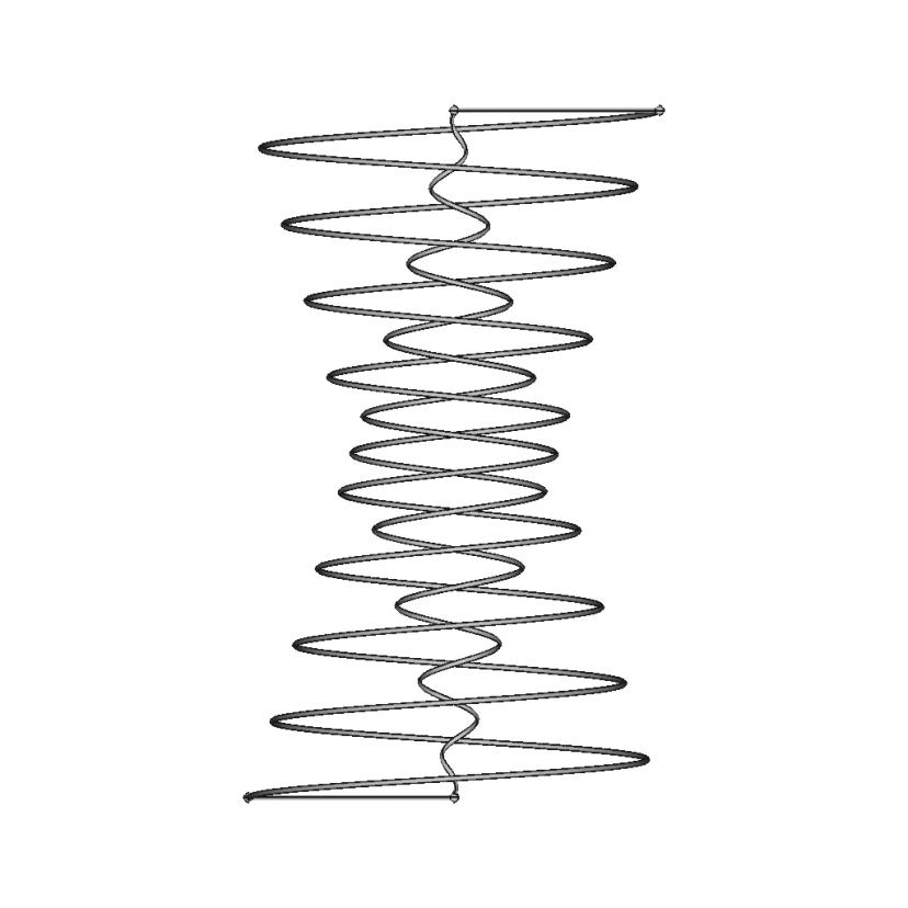 9 Turn Bashar Space Time Antenna with 6mm Wire and 33.3° Cone Angle