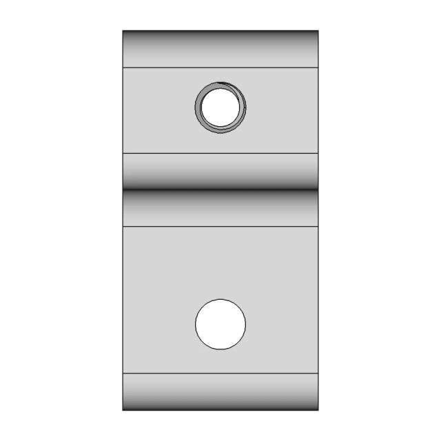 3/8 Inch Offset Hanging Bracket for 1 Inch Aluminum Extrusions