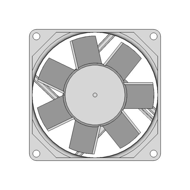 80mm Brushless DC Fan Sunon KDE1208PTB2 with 12V Rating