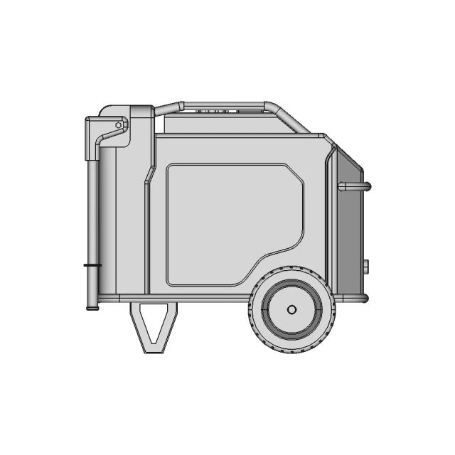 Honda Electric Inverter Generator FI EU 70is Model with Dimensions