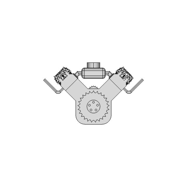 Traditional V8 Engine Prototype Model