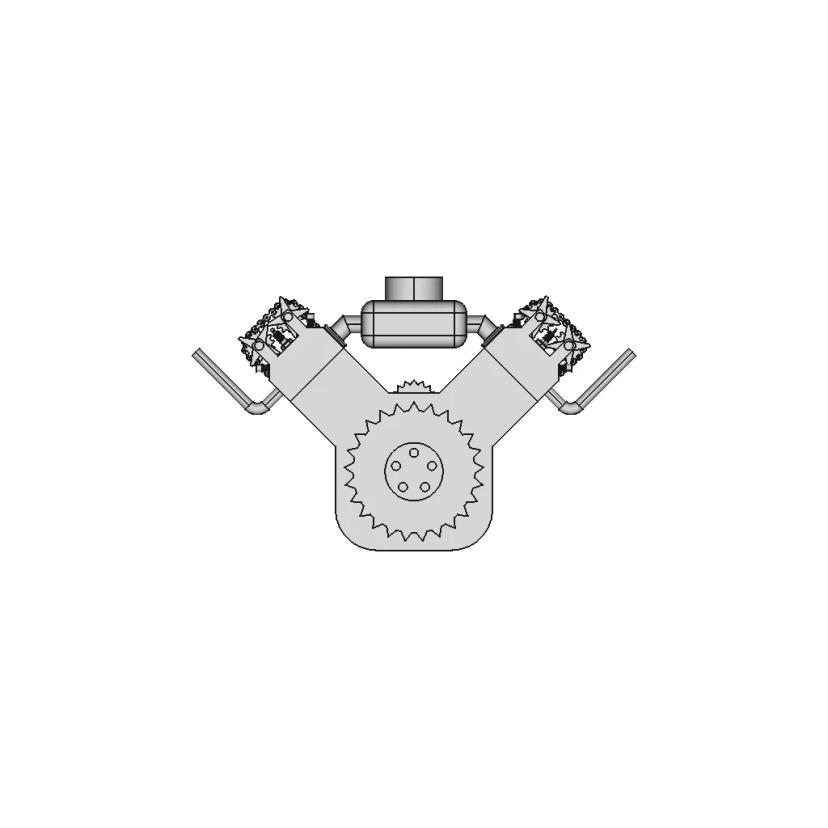 Traditional V8 Engine Prototype Model