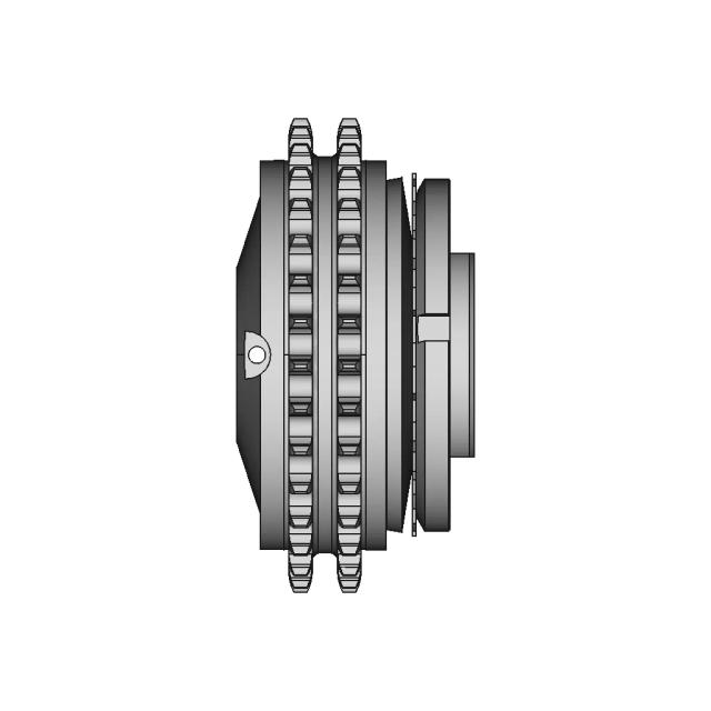Overload Clutch for Double Row Drive Chain - Industrial Component
