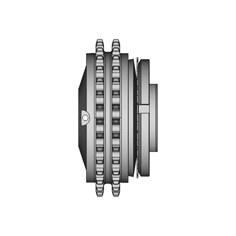 Overload Clutch for Double Row Drive Chain - Industrial Component