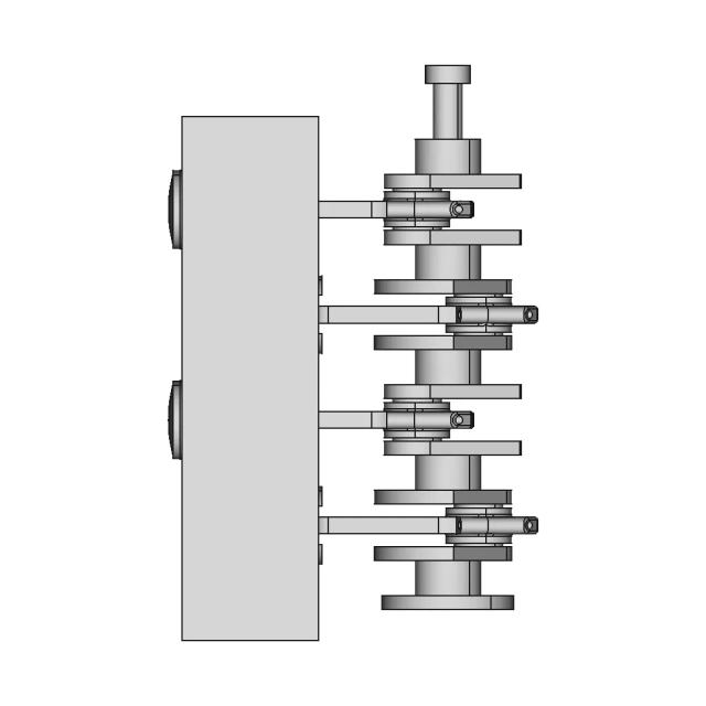 Detailed 3D Model of a 4-Cylinder Inline Engine