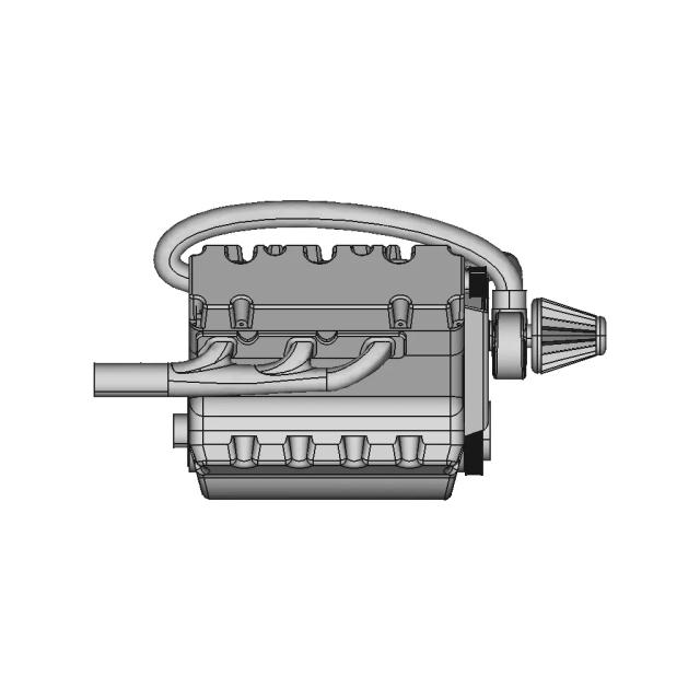 6-Cylinder Engine Assembly Model