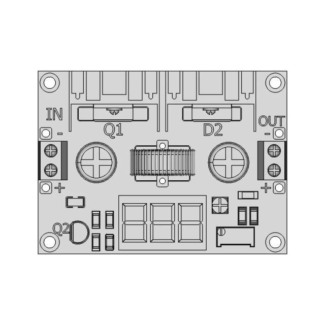 Low-Pass Voltage Regulator with 3-Digit 7-Segment Display