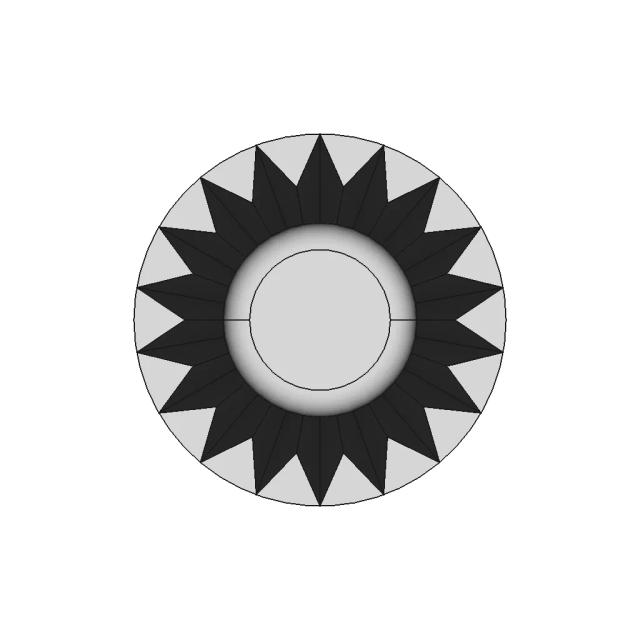 V6 Engine Air Filter CAD Model