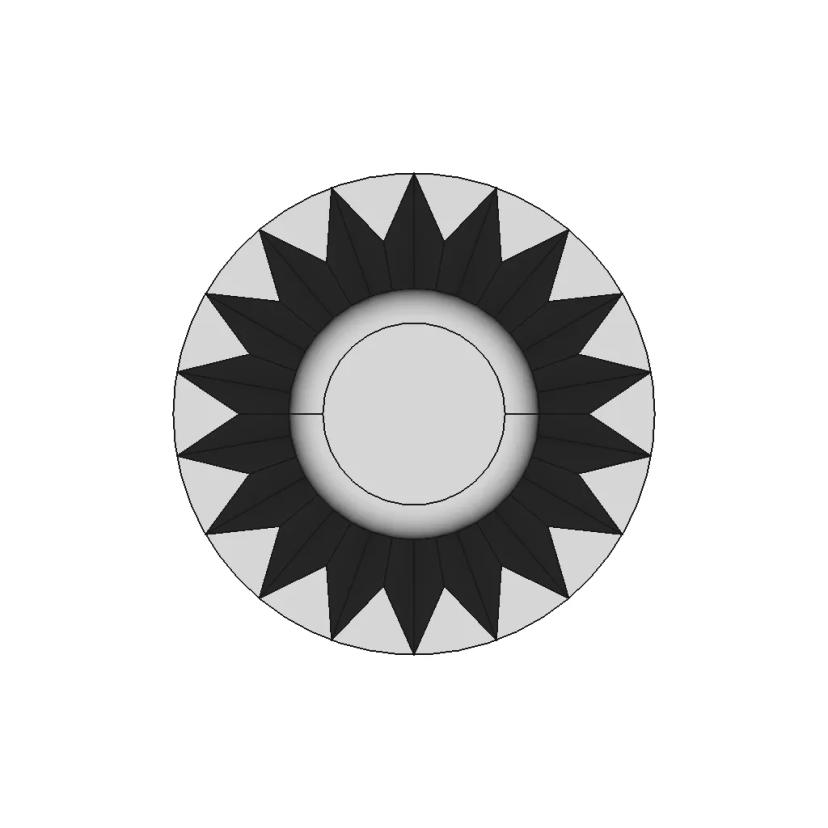 V6 Engine Air Filter CAD Model