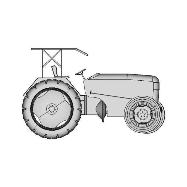 Battery Powered Electric Tractor Model Conversion from IC Engine