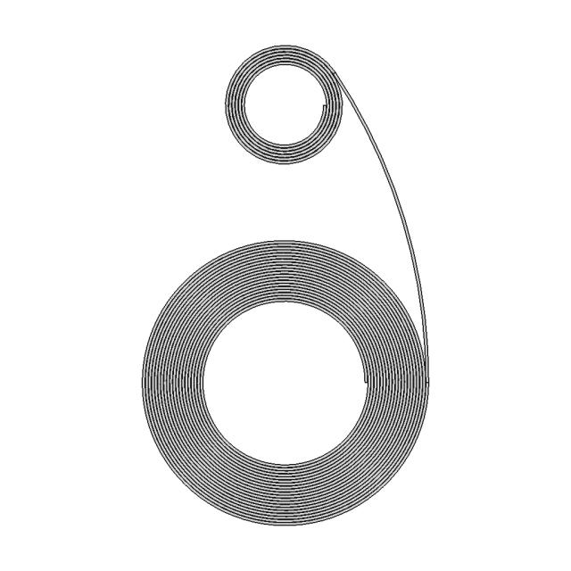 Spiral Motor Spring CAD Model for Mechanical Applications