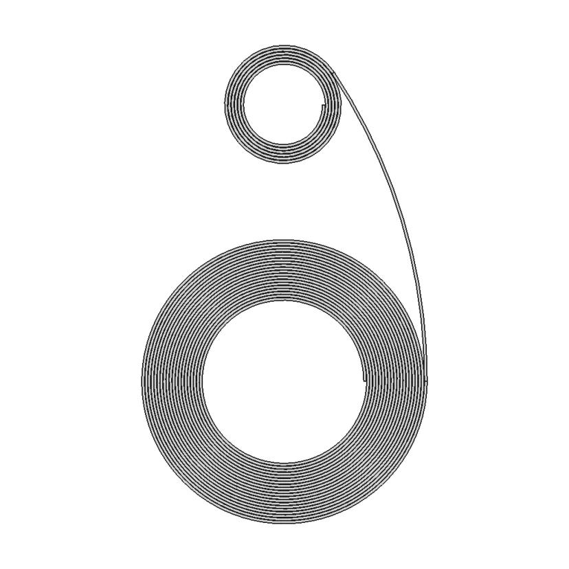 Spiral Motor Spring CAD Model for Mechanical Applications