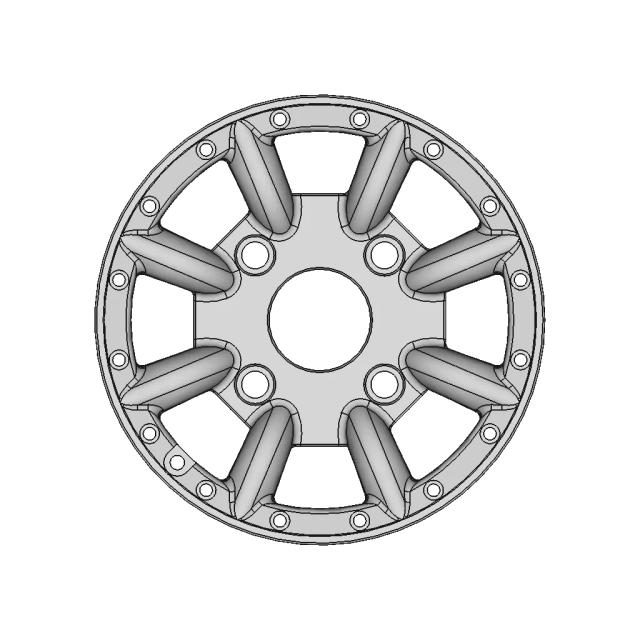 3D Models of Car Wheels for Engineering and Design