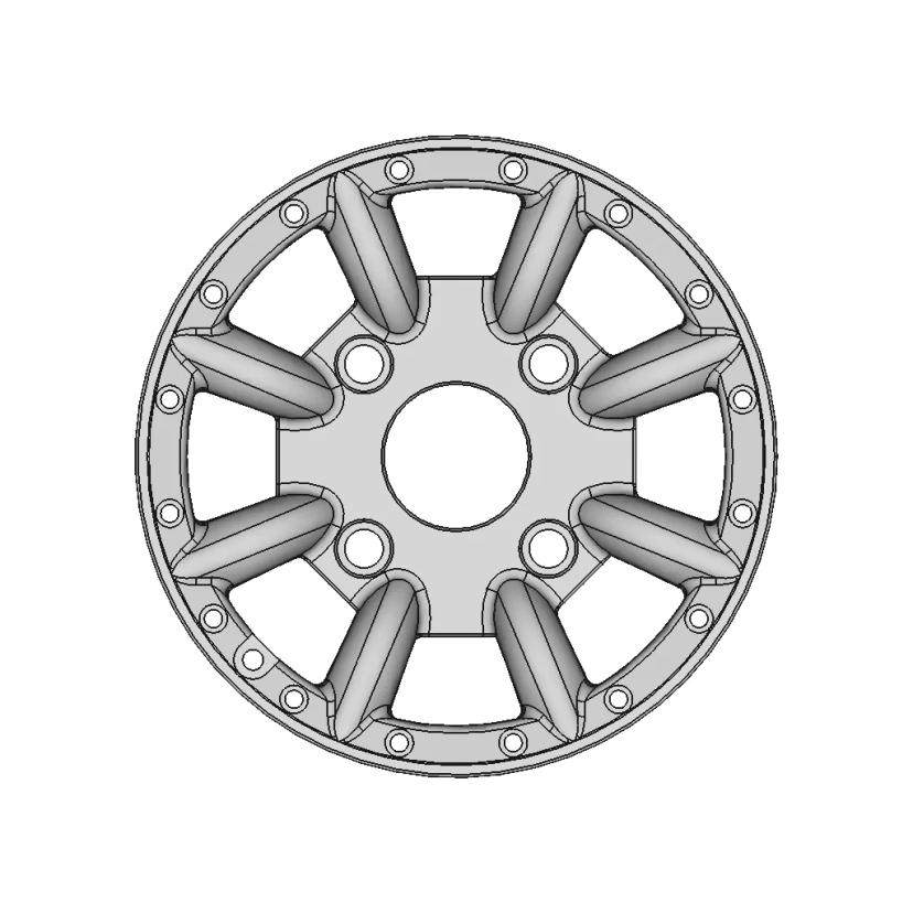 3D Models of Car Wheels for Engineering and Design