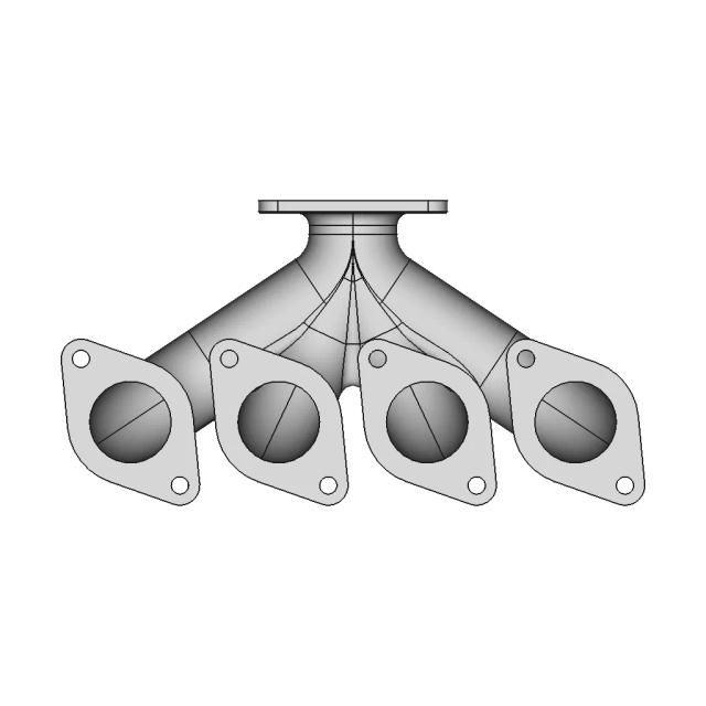 Exhaust Manifold CAD Model for Engineering Applications