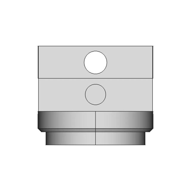 Interlocking Tube Clamp for 1.75 Inch OD Tubing with 0.120 Inch Wall Thickness