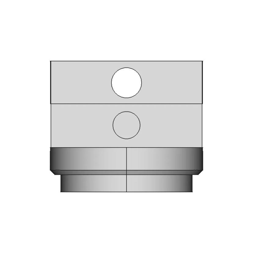 Interlocking Tube Clamp for 1.75 Inch OD Tubing with 0.120 Inch Wall Thickness