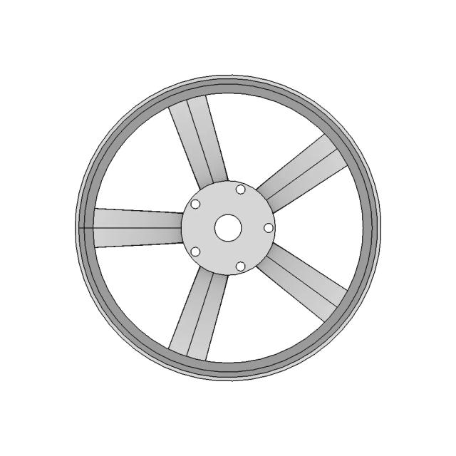 17 Inch Rim Basic Design CAD Model
